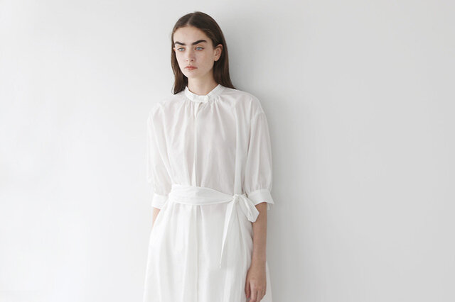 Mochi｜gather dress [ms22-op-06/white]