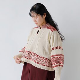 ASEEDONCLOUD|セイヤコウ ジャガード ブラウス “Seiyako jacquard blouse” 252805
