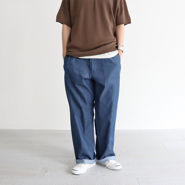 ライトブルー / L 着用、モデル身長:164cm