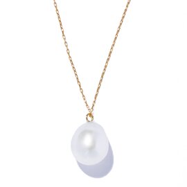 les bon bon|organic pearl necklace ネックレス 淡水パール 10金