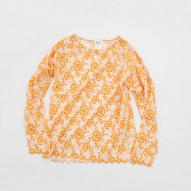 RHODOLIRION|Crew Neck Tee - Flower Lace (フラワーレースTee)