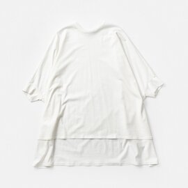 mizuiro ind｜コットン ワイド コクーン Tシャツ 1-210016-kk