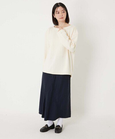 HOLLYWOOD RANCH MARKET|ウェーブコットン エクストラファインメリノ ウールウォッシャブル ボートネック