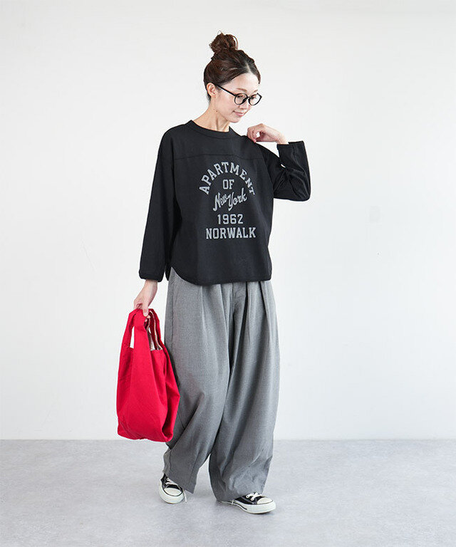 身長:164cm / カラー:S.BLACK / サイズ:FREE