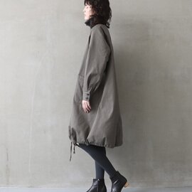Mochi｜finx gabardine coat [dark moss green]