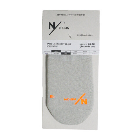 NEUTRALWORKS.｜ベーシック ライト ショート ソックス 靴下 ユニセックス メンズ KSU62142 ニュートラルワークス