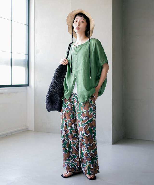 身長:164cm / カラー:506 ライトオリーブ / サイズ:2