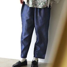 PONT DE CHALONS|テンセルデニム クロップドパンツ イージーパンツ ワイド テーパード 22650716 ポンデシャロン
