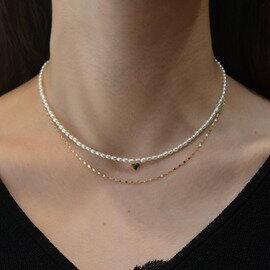 les bon bon|coeur pearl choker チョーカー ネックレス ハートモチーフ