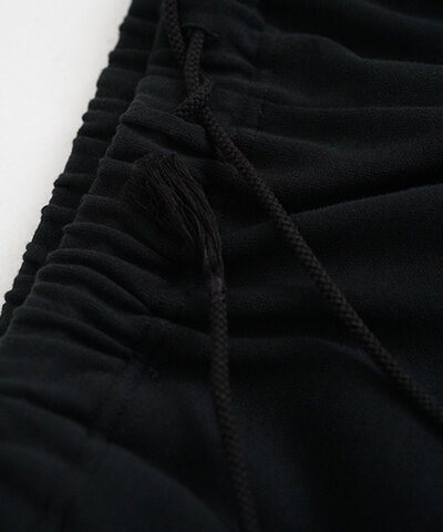VUy｜VUy ヴウワイ sweat wide cropped pants [BLACK] スエットワイドパンツ