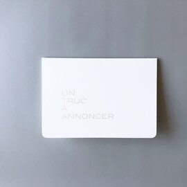 le typographe｜活版印刷のグリーティングカード “UN TRUC A ANNONCER”【ネコポス対応】