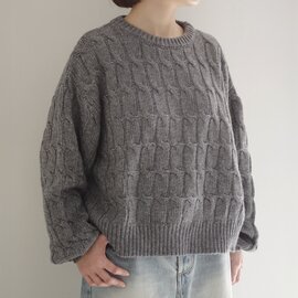 ichi|Cable Knit Pullover