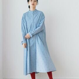 PONT DE CHALONS|ドットハート刺繡フレアワンピース