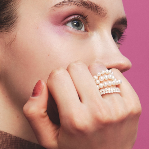 les bon bon|conation pearl ring WH リング 淡水パール