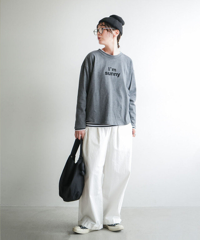 身長:165cm / カラー:18 杢チャコール / サイズ:FREE