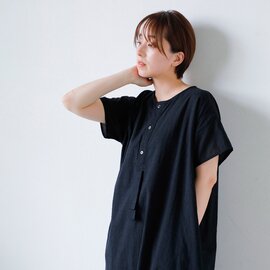 Vlas Blomme|コットン ウォーター ドロップ ボーダー ドレス 13209055-kr