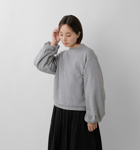 Gauze#|コットン ボリュームスリーブ 裏毛 プルオーバー “VOLUME SLEEVE URAKE PULL OVER” g1127-nk