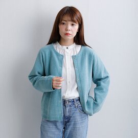 NOMBRE IMPAIR|モールダブルニット ショート カーディガン 01-1-07-205-6-2