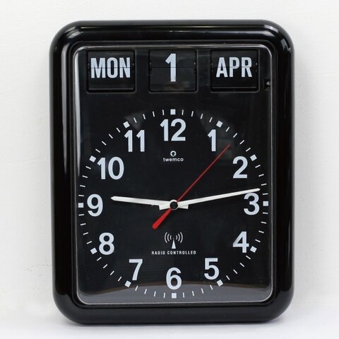 TWEMCO｜ラジオ コントロール カレンダー クロック RC-12A/壁掛け時計