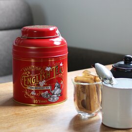 NEW ENGLISH TEA｜ヴィンテージヴィクトリアン イングリッシュブレックファスト缶(80pcs) 【クリスマスギフト】