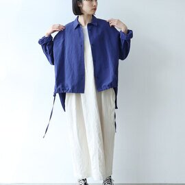 yuni｜ハイツイストコットンリネン　ドローシングシャツジャケット 1701BL015241