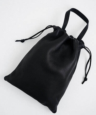Mochi｜drawstring bag (m/black)