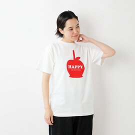 ORDINARY FITS｜コットン プリント Tシャツ “HAPPY” of-c067-tr