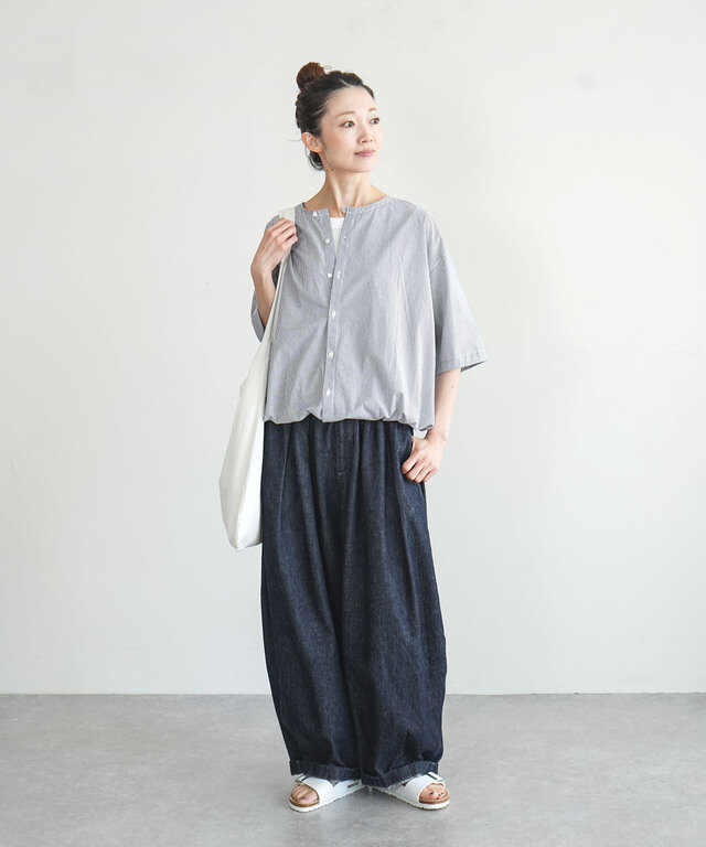 身長:164cm / カラー:418 ストライプ / サイズ:2