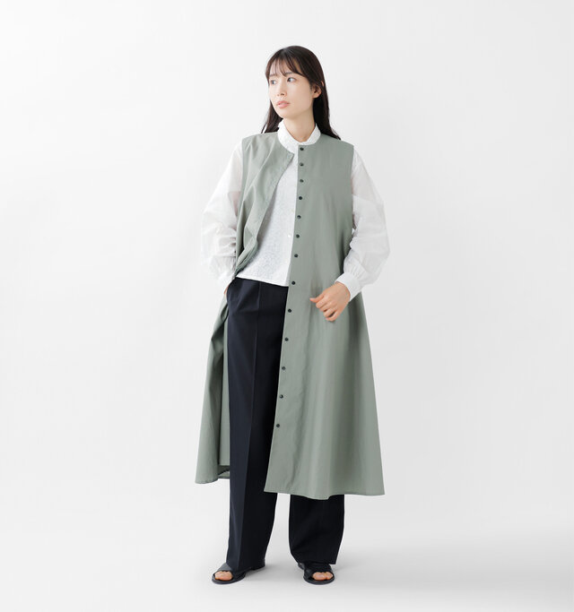 model mizuki：168cm / 50kg 
color : ivy / size : F