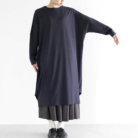 HUIS｜in house SUVIN COTTON 長袖コクーンワンピース