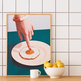 Paper Collective｜Paper Collective｜Fried Egg ポスター 30×40/50×70 【受注発注】
