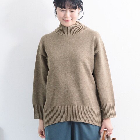 kauliina|イージーケアが叶う ハイネックニット 洗濯機・タンブル乾燥OK 毛玉にになりにくい/カウリーナ