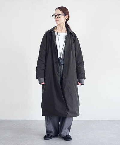 solamonat poche|ステンカラーダウンコート アウター ロングコート poche-pdw-ct