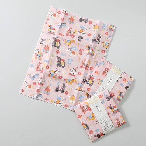 新年の配りものにも!2026年 午年 かや織ふきん 午 kurashisha お正月