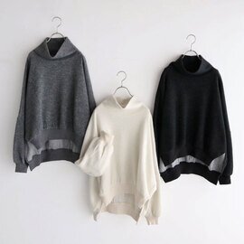 MANON|ニットライク ハイネックプルオーバー