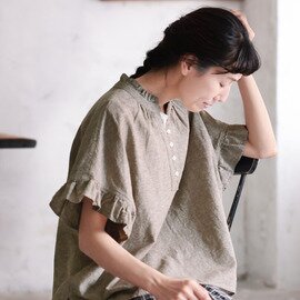 soulberry|ふくろうと月 フリルな夏のプルオーバー