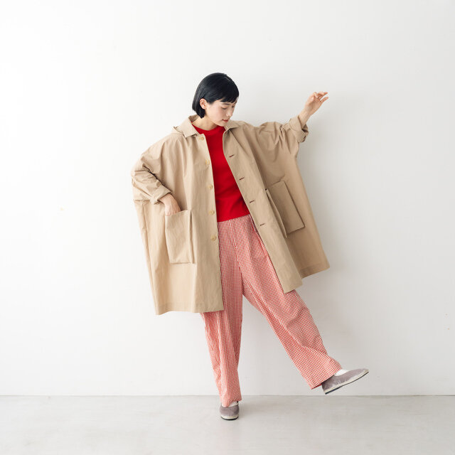 atelier naruse|コットンナイロンタフタフーデットコート