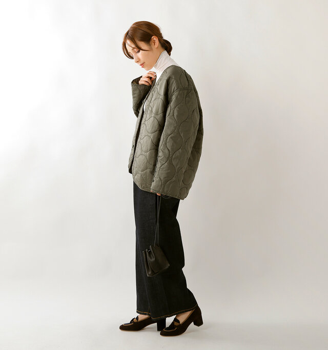 model yama:167cm / 49kg
color : olive / size : S