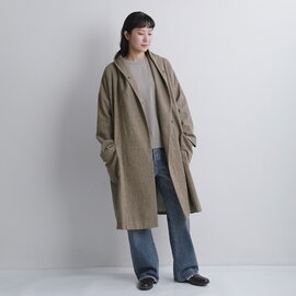 Honnete|コットンウールツイル ショールカラー コート ho-26aw-co3t 【2026aw先行受注会】