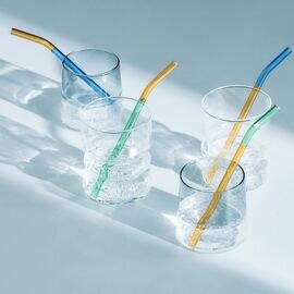 Orné de Feuilles｜TWO TONE GLASS STRAW（2本セット）