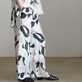 SACRA|モダン リーフ パンツ MODERN LEAVES PANTS 126213112 サクラ