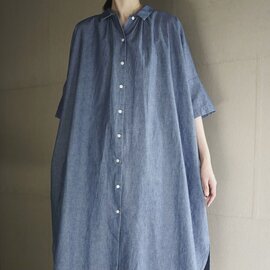 Laboratory|CHAMBRAY ORDINARY WIDE SHIRT ONE PIECE