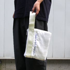 PUEBCO|WHITE QUILTED SNOW JACKET POUCH/ポーチ