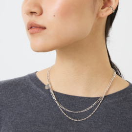 quip queint｜two chain coin necklace　シルバー925　ネックレス　ユニセックス