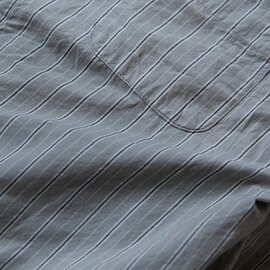 MUYA｜アトリエリラックスシャツ レギュラーカラー/Gray stripe/No.2402