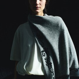 elegancese|Print-knit scarf