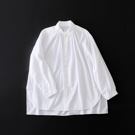 STAMP AND DIARY|プレミアムクロスギザ シャツカラーチュニックブラウス