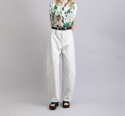 SACRA|SACRA サクラ 126118111 カラーデニムパンツ SURFACE DYE DENIM PANTS