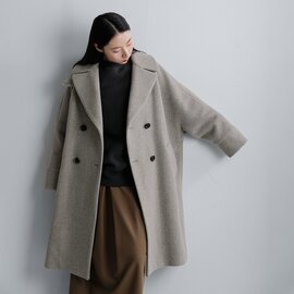 TICCA|ウール ダブル テント コート tbfa-201【2026aw先行受注会】