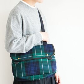 Brady|AVON エイボン GREEN TARTAN ショルダーバッグ タータンチェック 保存袋付き avon-tartan